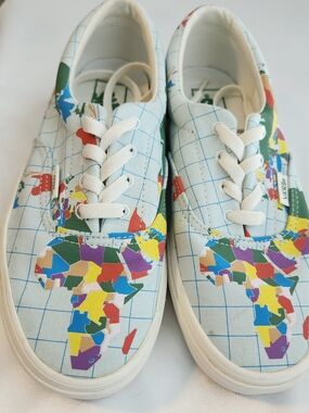 Vans Era Save Our Planet Map Print Sneakers Women’s Size 7
